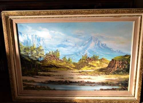 Geo B Matthee - Framed Oil on Board Landscape - Signed