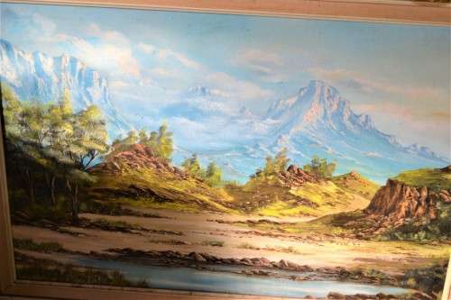 Geo B Matthee - Framed Oil on Board Landscape - Signed