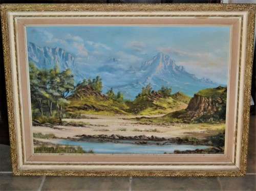 Geo B Matthee - Framed Oil on Board Landscape - Signed