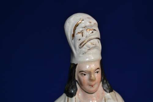 Pair of 19th Century Staffordshire  Scottish highlander Huntsmen on Horseback