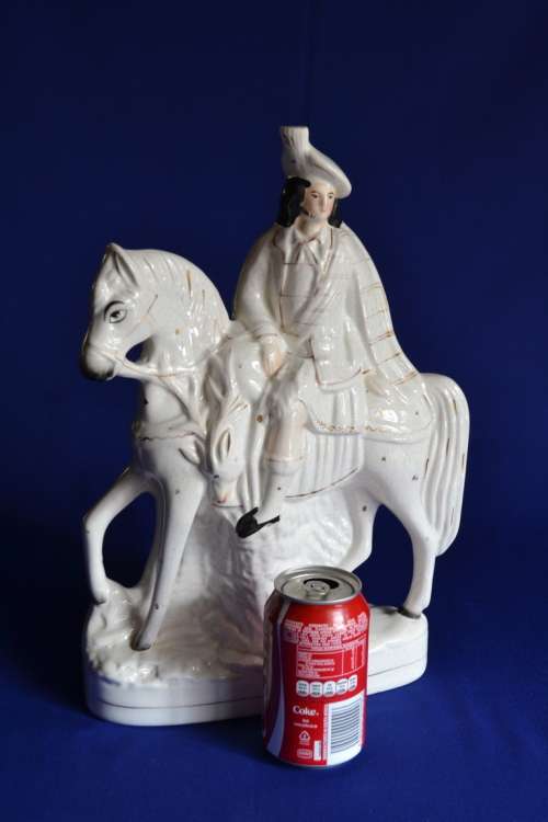 19th Century Staffordshire  Scottish highlander Huntsman on Horseback