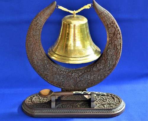 Antique Indian Carved Dinner Gong