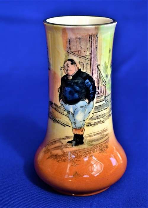 Royal Doulton Dickens Ware "The Fat Boy" Vase / Spill