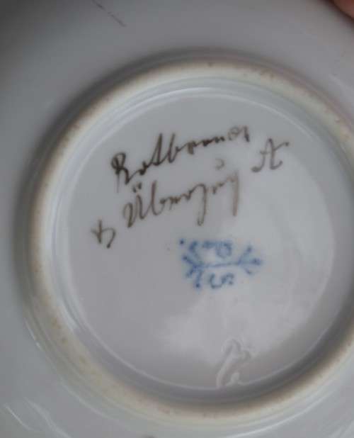 German Porcelain Espresso Coffee Cup and Saucer
