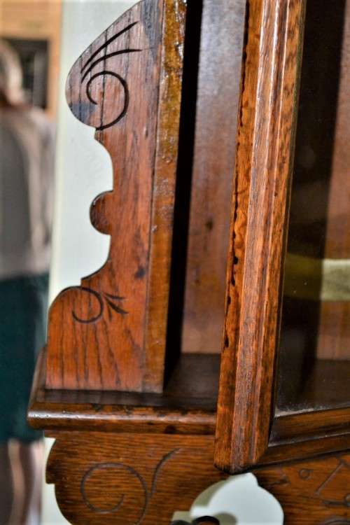 Very Large Vintage Wooden Clock Case with converted movement