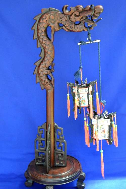 Antique Dragon Lamp c1920