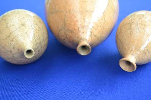 vintage studio pottery Display Items - Set of Three