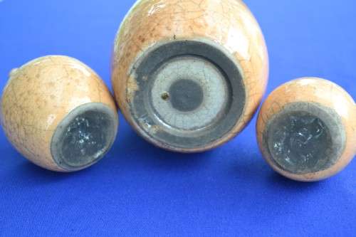 vintage studio pottery Display Items - Set of Three