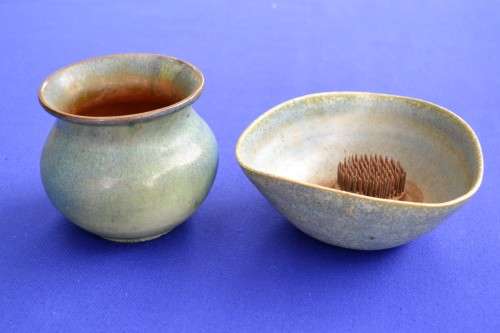 Vintage Studio Pottery Bowl Vases