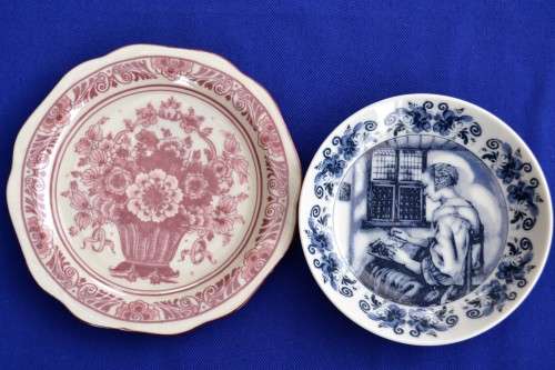 Vintage Oude Molen Fabriek Delft Plates - Small