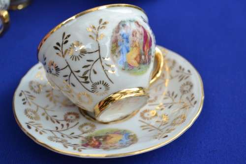 Vintage RCK Czechoslovakia Bernadotte Tea Set - 17 Pieces