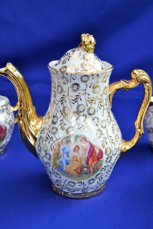 Vintage RCK Czechoslovakia Bernadotte Tea Set - 17 Pieces