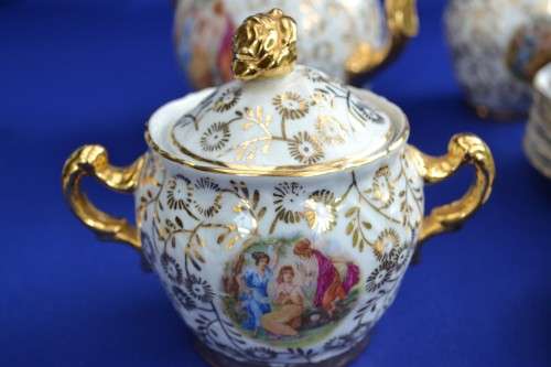 Vintage RCK Czechoslovakia Bernadotte Tea Set - 17 Pieces