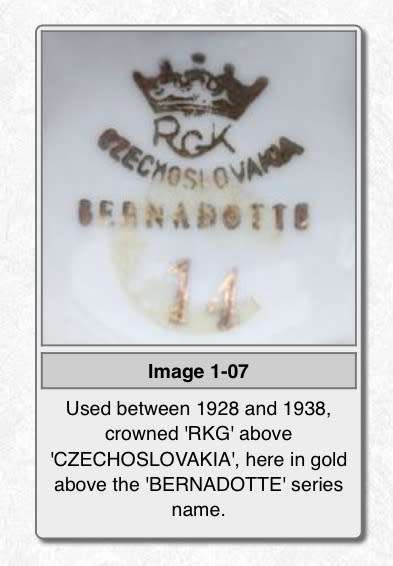 Vintage RCK Czechoslovakia Bernadotte Tea Set - 17 Pieces