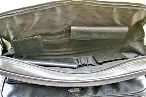 Busby Mobile Office Laptop Leather Case - Pull Along