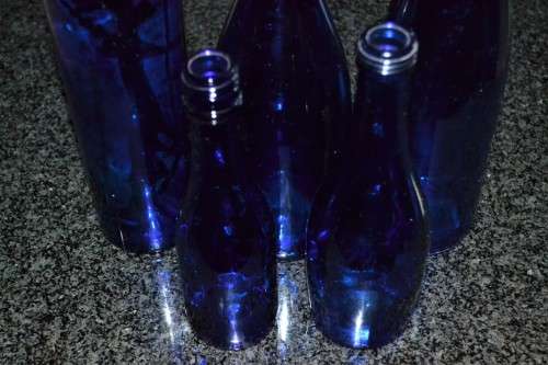Vintage Blue Bottles