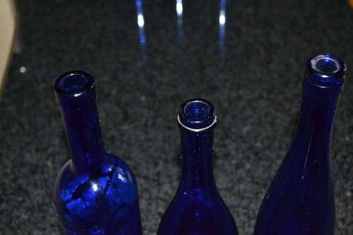 Vintage Blue Bottles