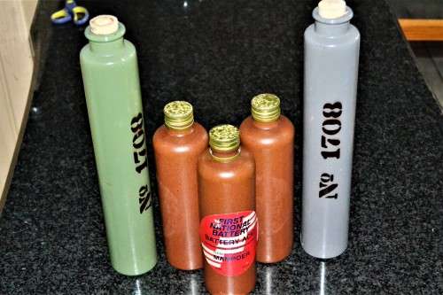 Pub Display Stoneware Bottles - Five Pieces