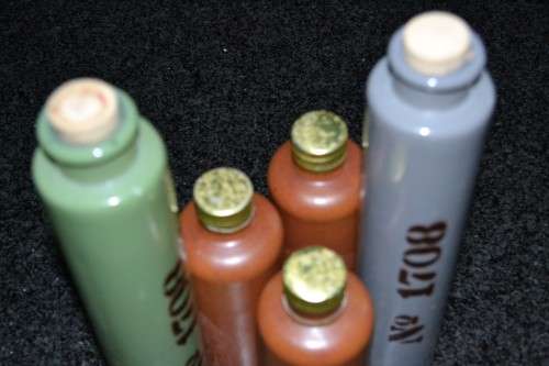 Pub Display Stoneware Bottles - Five Pieces