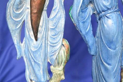 Oriental VINTAGE Bird Man and Woman