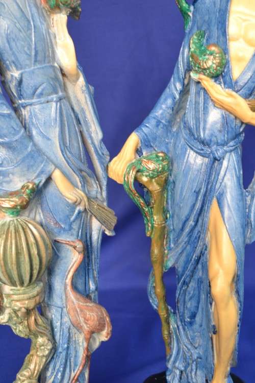 Oriental VINTAGE Bird Man and Woman
