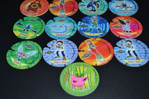 Simba Digimon and Pokemon Tazos