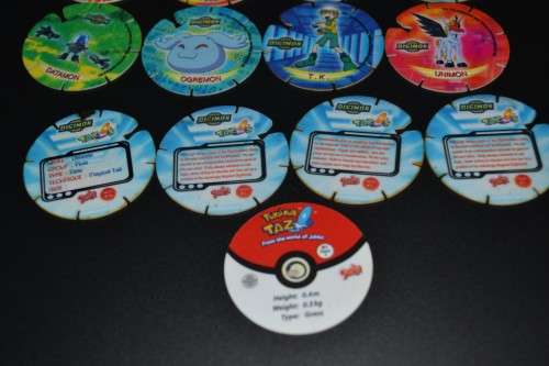 Simba Digimon and Pokemon Tazos