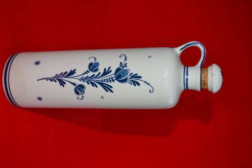 Delft Blue Decanter with Stopper - Vintage, Windmill Design