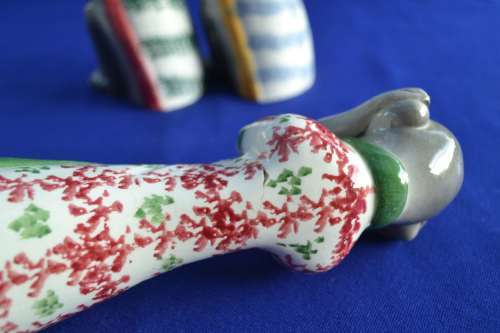 Vintage Porcelain Monkey "See No Evil, Hear No Evil, Speak No Evil" Figures - Made in Italy