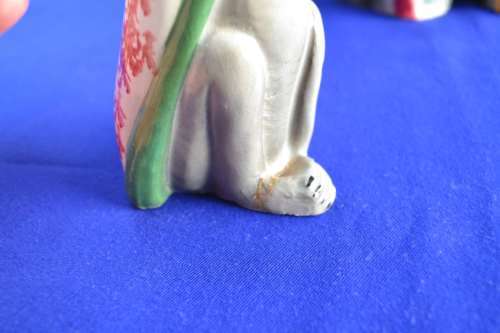 Vintage Porcelain Monkey "See No Evil, Hear No Evil, Speak No Evil" Figures - Made in Italy