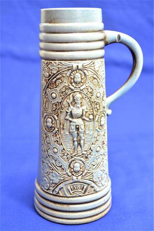Blue Gerz  Stein - E.K. Carolus German Beer