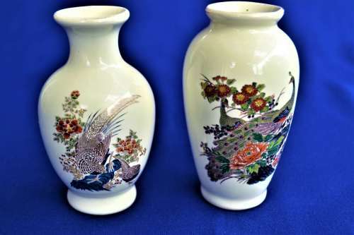 Small Japanese Satsume Style Vases