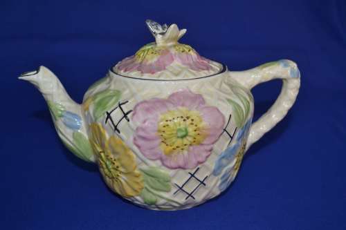 Price Brothers Butterfly Ware  Tea Pot  - c1930's