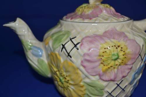 Price Brothers Butterfly Ware  Tea Pot  - c1930's