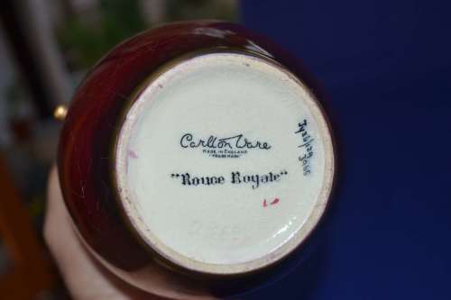 Carlton Ware Rouge Royale Vase c1940's