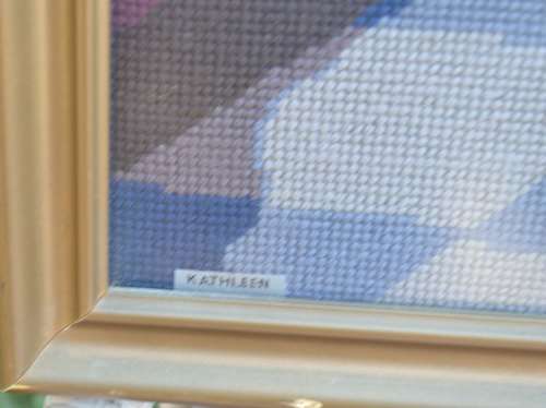 Vintage Tapestry- Framed behind Glass