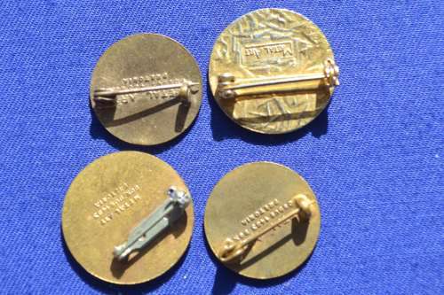 Vintage Badges / Pins - Four Pieces