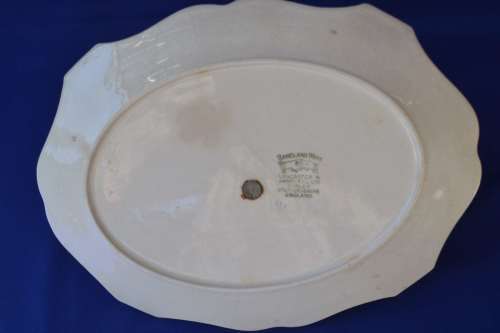 Sandland Ware "Down Somerset Way" Cake/Biscuit Plate with Handle c1940's