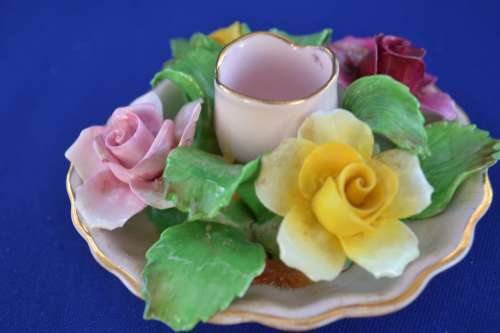 Royal Staffordshire Posy and  Candle Holder