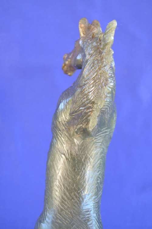 Rearing Stallion Soapstone Carving