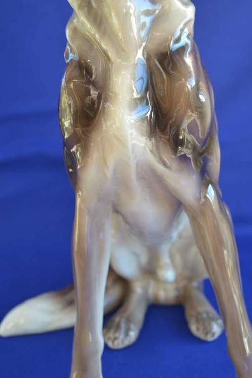 Wien Keramos Austria  ~ Large Vintage Porcelain German Shepherd Dog Figurine