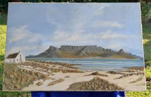 Niko Smit Oil on Canvas Landscape Table Mountain