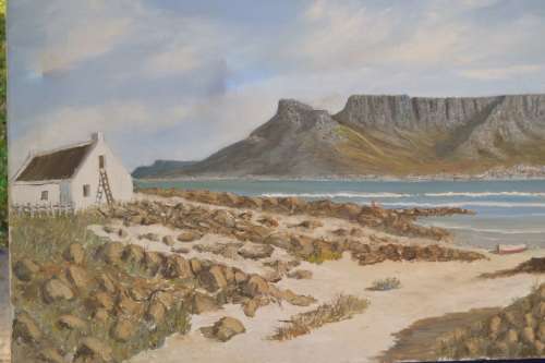 Niko Smit Oil on Canvas Landscape Table Mountain