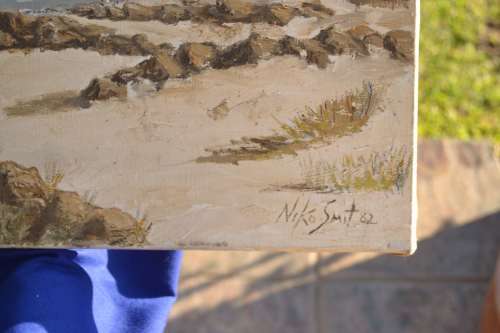 Niko Smit Oil on Canvas Landscape Table Mountain