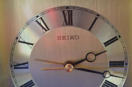 Seiko Quartz Brass Carriage / Mantle Clock