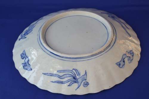 Large Chinese Blue and White Charger / Bowl c1900