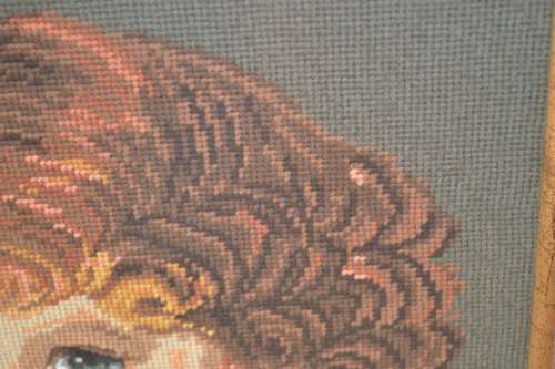 Pair of Framed Vintage Tapestries - The Red Boy