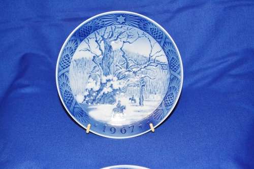 Royal Copenhagen Collectable Christmas Plates 1967 & 1978