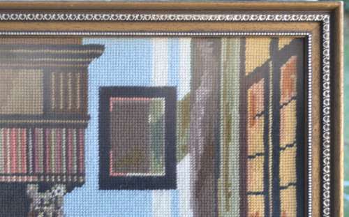 Vintage Tapestry - Framed behind Glass