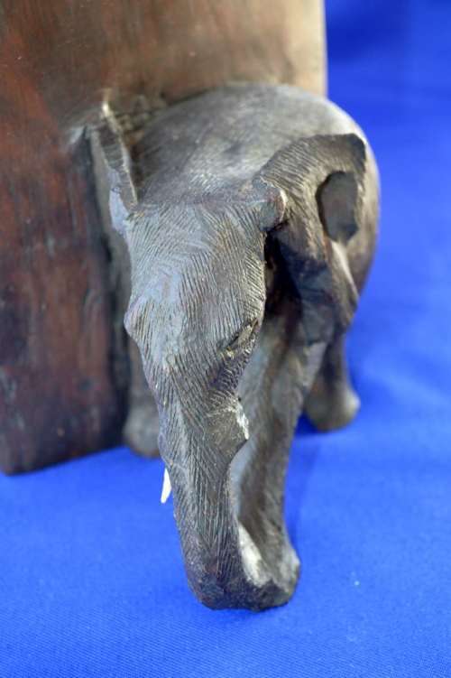 Bookend Hand Carved Eliphants